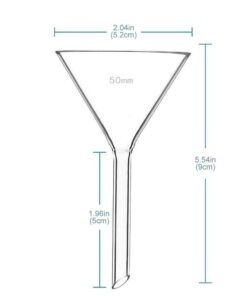 Alternative view of SEOH Glass Funnel Neutral Glass 50 mm 50 mm stem 50mm Single