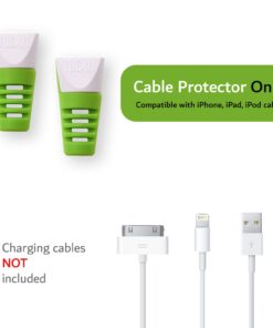 TUDIA [Klip Snap On Charging Cable Cord Saver Protector Compatible with iPhone, iPad, iPod - Green Standard Packaging 7 51YjZuw1GRL