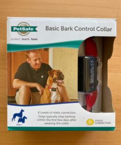 PetSafe Basic Bark Control Collar for Dogs 8 lb. and Up, Anti-Bark Training Device, Waterproof, Static Correction, Canine - Automatic Dog Training Collar to Decrease Barking, PBC-102 37 51YsFknQ3XL