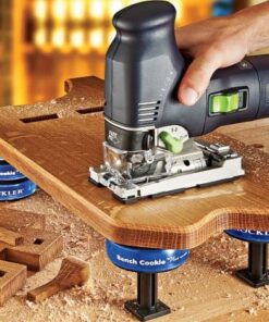 Rockler Work Bench Cookies Plus Work Grippers (4 Pack) Bench Cookies Protect Workpiece from Scratches and Benchtop Debris - Woodworking Kit for Most Average-Sized Panels 15 51YuB 3UHeL