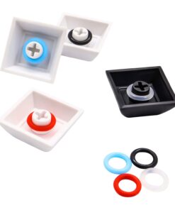 ThreeBulls 120Pcs Clear Rubber O-Ring Switch Dampeners Keycap White for Cherry MX Key Switch Keyboards Dampers 21 51YxzVf4P8S