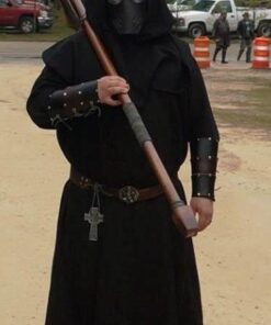 Black Monk's Robe and Hood, Wizard, Sorcerer Mage or Priest Costume, One Size 17 51Z19TlI84L