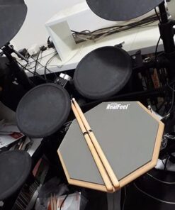 Evans RealFeel - Drum Practice Pad - Drum Pad - Drummer Practice Pad - Gum Rubber & Neoprene, 2 Sided, 12 Inch 2-Sided 29 51Z4IKH5IL