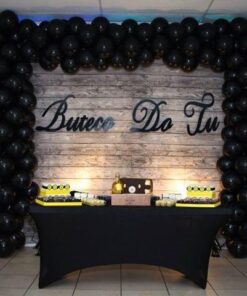 LinenTablecloth 6 ft. Rectangular Stretch Tablecloth Black 21 51Z4XlLaDGL