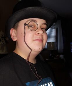 Silver Steampunk Victorian Costume Monocle or Necklace Standard 21 51Z4mwXSBDL