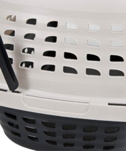 Petmate Compass Fashion Kennel Cat and Dog Kennel, 10-20 lb., Pearl White/Black, Made in USA 20.0"L x 12.5"W x 13.5"H 33 51Z7jVLYOGL 1