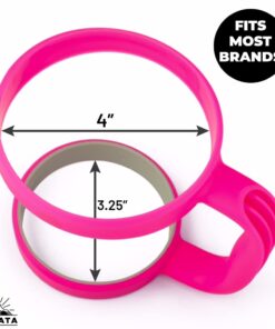 Alternative view of STRATA CUPS 30oz Tumbler Handle (PINK) Available For 30oz YETI Tumbler, OZARK TRAIL Tumbler, Rambler Tumbler- BPA FREE Pink