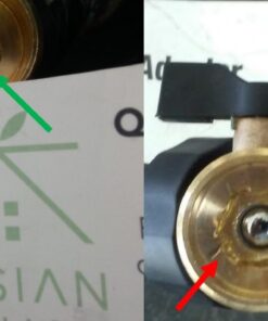 Kasian House Heavy Duty Solid Brass Garden Hose Splitter, Y Valve, 2 Way Connector for Outdoor Faucet, Comfort Grip Handles, 2 Extra Threads (2 units) 2 units 13 51ZAIW7h8AL