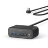Anker 525 Charging Station, 7-in-1 USB C Power Strip for iphone13/14, 5ft Extension Cord with 3AC,2USB A,2USB C,Max 65W Power Delivery Desktop Accessory for MacBook Pro, Home, Office (Phantom Black) Phantom Black-Round Extension Cord 33 51ZCLfwxENL