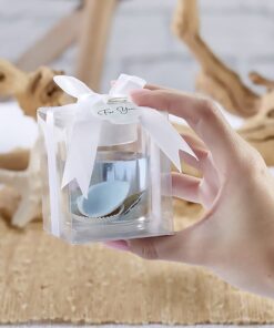 Seashell Gel Tealight Holder with palm wax 1 Count (Pack of 1) 23 51ZGDndM1S