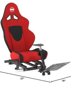 OpenWheeler Advanced Racing Simulator Seat Driving Simulator Gaming Chair with Gear Shift Mount Red 29 51ZHtCQEXL