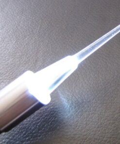 Alternative view of Third Generation Dr Mom Slimline Stainless LED Pocket Otoscope with Soft White Natural Hue Light Spectrum in Hard Travel Case Includes Lighted Ear Wax curettes