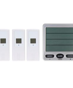 Ambient Weather WS-10 Wireless Indoor/Outdoor 8-Channel Thermo-Hygrometer with Three Remote Sensors 29 51ZJ54 XgxL