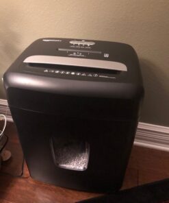 Amazon Basics 12 Sheet (new model) Micro Cut Paper and Credit Card CD Shredder With 6 Gallon Bin, Black 12 Sheet (new model) 47 51ZKZ62bQIL