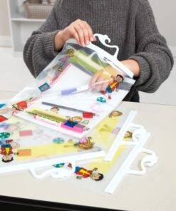 Really Good Stuff Hang-Up Clear Plastic Bags – Store Student Materials, Books, Center Activities – Safely Send Home Assignments – Sturdy Snap Shut Hanging Plastic Bags, 11”x13 3/4” (Set of 12) 16 51ZOBMaxP7L