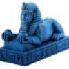 Blue Amenhotep III Sphinx Egyptian Figure Collectible