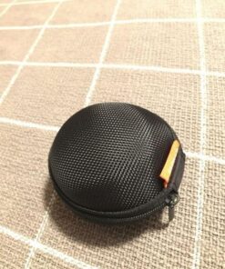 Earbuds Case 2 Pack - GLCON Small Electronic Zipper Case - Shockproof Hard EVA Storage Pouch Zipper Carrying Case for Airpods, Earphone, Ear Bud, Adapter, Cable, Charger, Headset - Black 32 51ZVvp82sPL