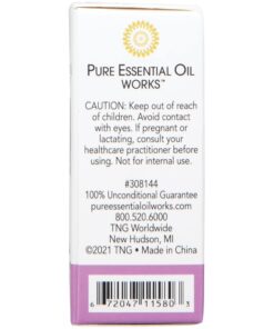 Pure Essential Oil Works Lavender Oil, 100% Pure, Natural, Paraben-Free and Therapeutic Grade with Euro-Style Dropper, 10 ml/0.33 oz. 0.33 Ounce (Pack of 1) 13 51Za q6TveL