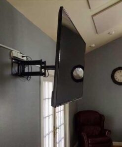 VideoSecu MW380B5 Full Motion Articulating TV Wall Mount Bracket for Most 37"-70" LED LCD UHD Plasma HDTV Up to 125 lbs with 684x400 600x400 400x400 150x100mm, Dual Arm Pulls Out Up to 14" AW9 65 51Zb4v8JSL