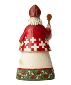 Alternative view of Enesco JS HWC Fig Swiss Santa Figurine, Red