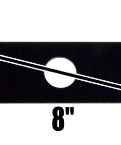 Alternative view of USA Mower Blades 100 8"x2" Unpainted Edger Blades for Echo 720237001, RYOBI 613223, Husqvarna: 578 39 28-02, 601 00 24-54