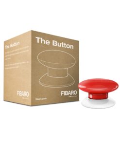 FIBARO The Button Z-Wave Plus Scene Controller On-Off Trigger, FGPB-101-3, Red