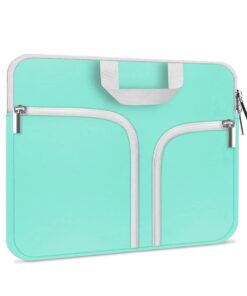 HESTECH Chromebook Case,11.6-12.3 Laptop Sleeve Neoprene Computer Handbag Protective Cover for 13 inch MacBook Air/Pro M2/M1 Acer R11/Spin 311/HP Stream/Samsung/Surface /7+/6/5/4/3/Go 12.4" Mint Green 11.6"-12.5-12.9 Inch Hot Teal 37 51ZirrvUFDL