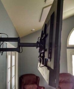 VideoSecu MW380B5 Full Motion Articulating TV Wall Mount Bracket for Most 37"-70" LED LCD UHD Plasma HDTV Up to 125 lbs with 684x400 600x400 400x400 150x100mm, Dual Arm Pulls Out Up to 14" AW9 66 51ZkH0r9VML