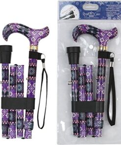 Pretty Purple Adjustable Folding Designer Derby Cane with Retractable Ice Tip 9 51ZkcZdhhgL