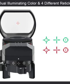 Alternative view of Feyachi Reflex Sight - Adjustable Reticle (4 Styles) Both Red and Green in one Sight! Matte