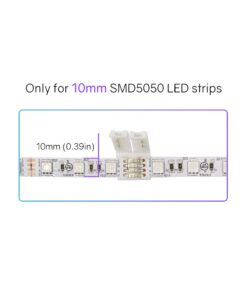 HitLights LED Light Strip Connector, 10mm Multi Color 5050 Strip to Strip, 10 Pack 10mm 10Pack 8 51ZtpHH2TYL