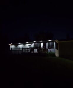 DBF Outdoor Solar Gutter Lights【Upgraded Version】 Solar Fence Post Lights Wall Mount Decorative Deck Lighting Auto On/Off Solar Landscape Lights for Eaves Yard Garden Highlight Gate (Pack of 6) White 44 51a Pj4aLQL