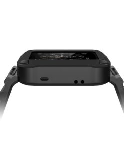 Alternative view of Simpeak Rugged Protective Case with Black Strap Bands Compatible with Apple Watch Series 3 Series 2 42mm Black case/Black Strap