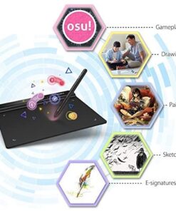 Drawing Tablet XPPen StarG640 Digital Graphic Tablet 6x4 Inch Art Tablet with Battery-Free Stylus Pen Tablet for Mac, Windows and Chromebook (Drawing/E-Learning/Remote-Working) 33 51a1pTJUWdL 1