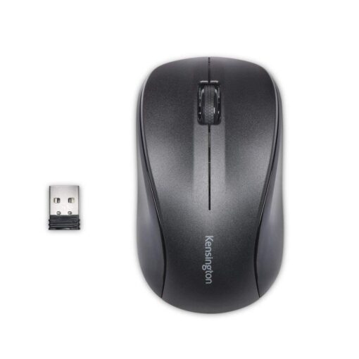 Kensington Silent Mouse-for-Life Wireless USB Mouse - Black (K72392US),1.5" x 2.4" x 4.3" 1.5" x 2.4" x 4.3"