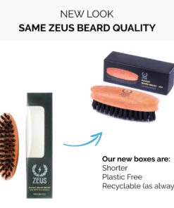 ZEUS Boar Bristle Beard & Mustache Brush for Men, 3.5" Firm-Bristle Small Travel Beard Brush - Made in Germany FIRM BRISTLES 24 51a7AmtTuvL