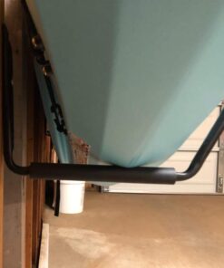 Heavy Duty Garage Indoor Kayak Storage Hooks Hanger, Wall Mounted Utility Hanging Cradle Rack for Canoe Paddle Board, Ladder, Folding Chairs, Hose, Bicycle and Tools (4 Pack, Black) 25 51aMBbTitIL