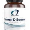 Designs for Health Vitamin D Supreme - Vitamin D 5000 IU with 2000mcg Vitamin K as MK4 for Bone Health, Heart Health & Immune Support - Vitamin D3 Enhanced with GG Supplement (60 Capsules) Unflavored 60 Count (Pack of 1)