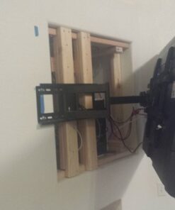 VideoSecu MW380B5 Full Motion Articulating TV Wall Mount Bracket for Most 37"-70" LED LCD UHD Plasma HDTV Up to 125 lbs with 684x400 600x400 400x400 150x100mm, Dual Arm Pulls Out Up to 14" AW9 87 51aQWW9GQ L