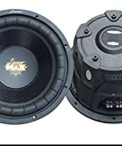 Lanzar 12in Car Subwoofer Speaker - Black Non-Pressed Paper Cone, Stamped Steel Basket, Dual 4 Ohm Impedance, 1600 Watt Power and Foam Edge Suspension for Vehicle Audio Stereo Sound System - MAXP124D 19 51aQrbddCwL