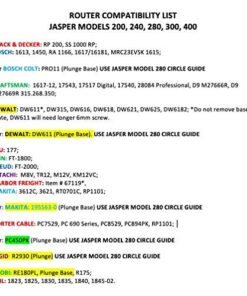 Jasper Model 200 Circle Guide Kit, Circle Cutting Guide for Plunge Routers 1 29 51aRbDKDN L