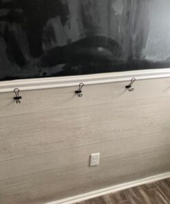 RoomMates York Wallcoverings ZB3347 Wide Wooden Planks Wallpaper, Gray/Black/Off White Gray/Black/Off-White 33 51aTj8xPbRL