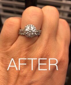 Gentle Jewelry Cleaner Solution | Gold, Silver, Earring, Diamond Ring Fine & Fashion Jewelry Cleaner | Ammonia Free l 6 oz l Made in the USA 6 Ounce (Pack of 1) 44 51aYZ1Eh FL