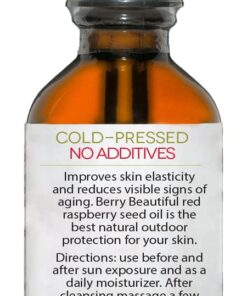 Berry Beautiful Raspberry Seed Oil - For Skin, Hair, and Nails - Cold Pressed, Unrefined, 100% Pure and Locally Grown - 2 fl oz 2 Fl Oz (Pack of 1) 20 51aaeBcSv9L
