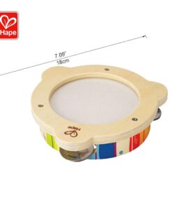 Alternative view of Hape Tab Along Mr. Tambourine | Kid's Wooden Drum Musical Instrument