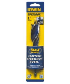 IRWIN SPEEDBOR Tri Flute Wood Drill Bit 1" X 6"(3041007) 1-Inch Bit 7 51ae9GjeSdL