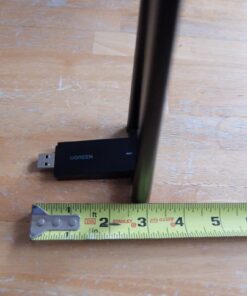 UGREEN USB WiFi Adapter, WiFi Adapter with AC1300 5dBi High Gain Dual Antennas, 5G/2.4G Dual Band, 164ft Wide Range, USB 3.0 WiFi Adapter for Desktop PC Laptop, Support Windows 11/10/8.1/8/7 82 51ahRmtzouL