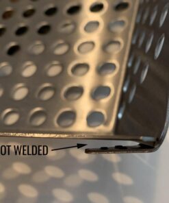 Grillaholics Grill Basket for Outdoor Grill - Durable Premium Stainless Steel Vegetable Grill Basket - XL Family Size BBQ Grill Basket - Perfect Grilling Accessories for Veggies, Fish, Shrimp & Kebabs 34 51aiNkizr7L