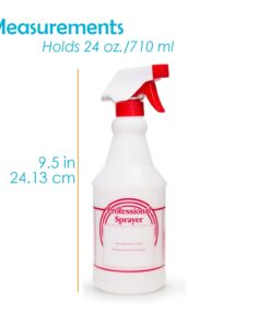 Spray Bottles, Empty Sprayer Bottle, Heavy Duty Cleaning Nozzle, 24oz, 3 Pack, Plastic, Industrial, Professional, Refillable, for Water, Alcohol, Bleach, Detailing, All Purpose Cleaner, Houseables 24 Oz 15 51ajcQezbML