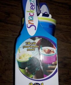 IDEA VILLAGE PRODUCTS SNAKZ Snackeez Snack & Drink Cup, Multicolor 12 51aljMC8zNL